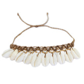 Bracelet de cheville coquillage de plage